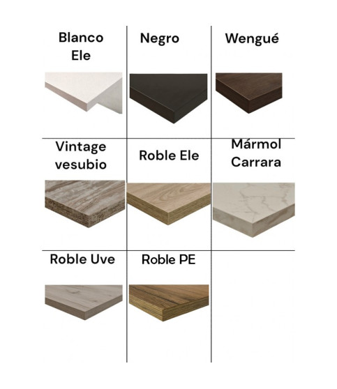 Tablero de melamina 30 mm, Roble Pe, 60 x 60 cm