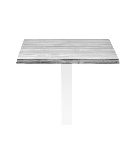 Tablero de mesa Werzalit Alemania, ANTIQUE WHITE 202, 70 cm de diámetro