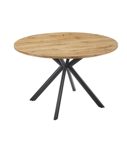 Mesa OLITE 120R, metálica con tapa de DM madera bilaminada, 120 cm de diámetro. Mesa OLITE 120R, metálica con tapa de DM madera bilaminada, 120 cm de diámetro.