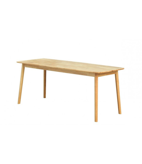 Mesa TRANSILVANIA, madera natural, 180 x 75 cm.