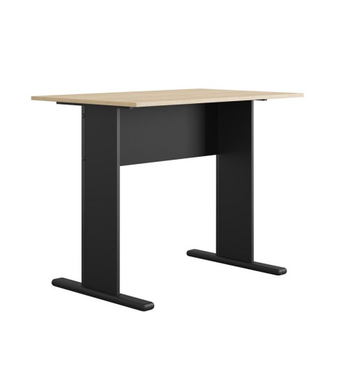 Mesa de oficina WORK, metal y bilaminado color platino 90 x 60 cm