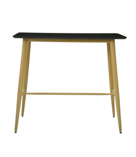 Mesa GOBBI, alta, metal, negra, 120 x 60 cm