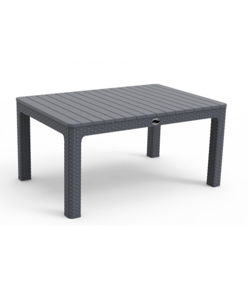 ALBUFEIRA low table, grey polypropylene 90x60 cm