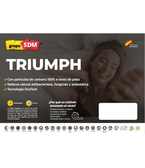 105 × 190 CM SPRING TRIUMPH COLCHÓN