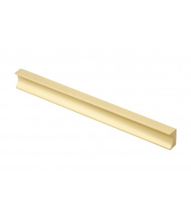TIRADOR GROOVE C=160MM L=190MM DORADO CLARO CEPILLADO