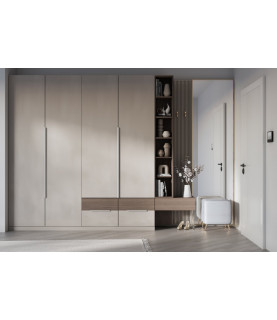 TIRADOR DE BORDE HEXA LONG C=3×352 MM L=1200 MM BLANCO MATE