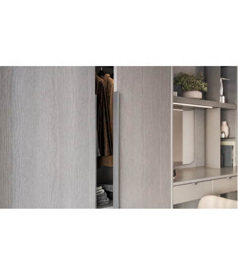 TIRADOR DE BORDE HEXA LONG C=3×352 MM L=1200 MM TITANIO