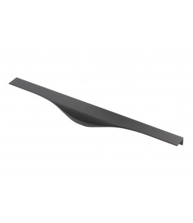 TIRADOR DE BORDE PICADO C=2×224 mm L=496 mm NEGRO MATE