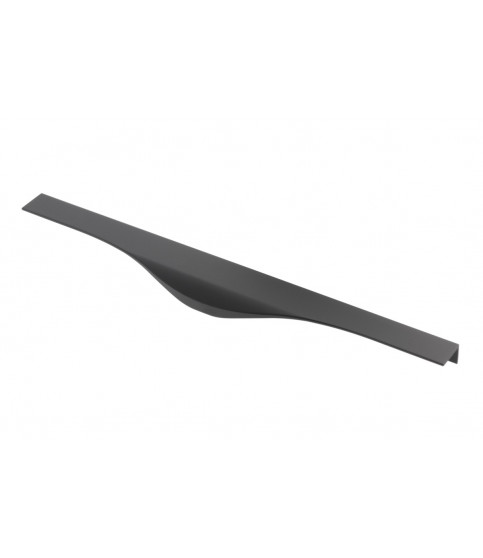 TIRADOR DE BORDE PICADO C=2×224 mm L=496 mm NEGRO MATE