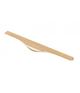 TIRADOR DE BORDE PICADO C=256 MM L=296 MM ORO CEPILLADO