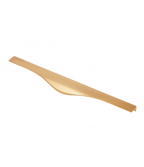 TIRADOR DE BORDE PICADO C=2×224 MM L=496 MM ORO CEPILLADO